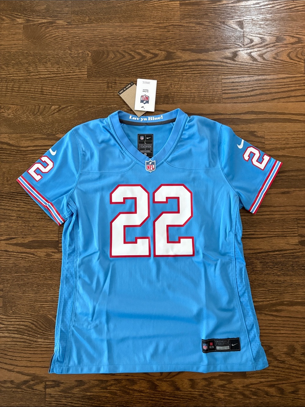 Derek Henry Tennessee Titans Nike Women’s Player Jersey - Light Blue